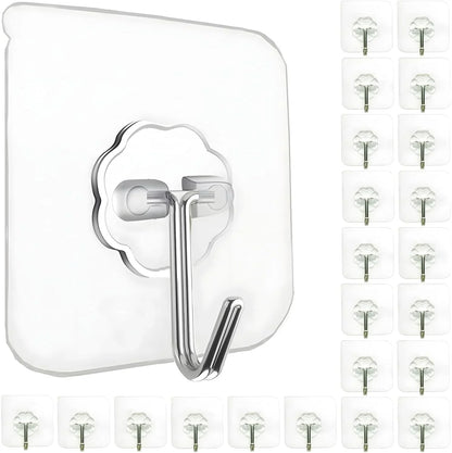 10 - Pieces 180 Degrees Adhesive Wall Hooks