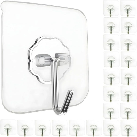 10 - Pieces 180 Degrees Adhesive Wall Hooks
