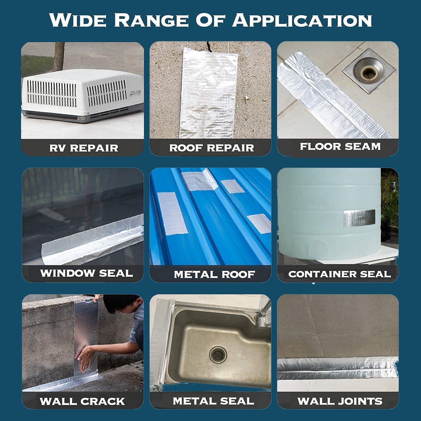 Leakage Repair Aluminium Waterproof Tape- .f