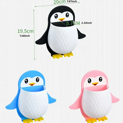Cute Penguin Storage Rack- Wall Mounted