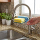 Kitchen Steel Sink Organizer - Get Free 3 Non-Scratch Dish Wash Cloth (worth 199/-)