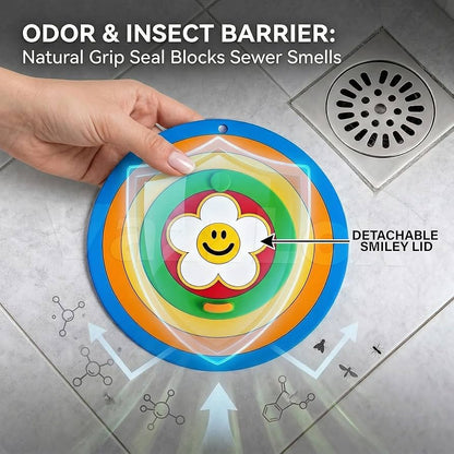 Premium 2-in-1 Silicone Drain Cover – Hair Catcher, Stopper & Odor/Insect Blocker for Bathroom & Kitchen: g