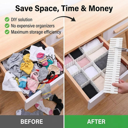 Drawer Organizer Dividers – Customizable Storage Grid for Clothes & Wardrobe: g