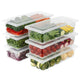 Uniqly- Fridge Storage Containers with Drain plates- Pack of 6: g