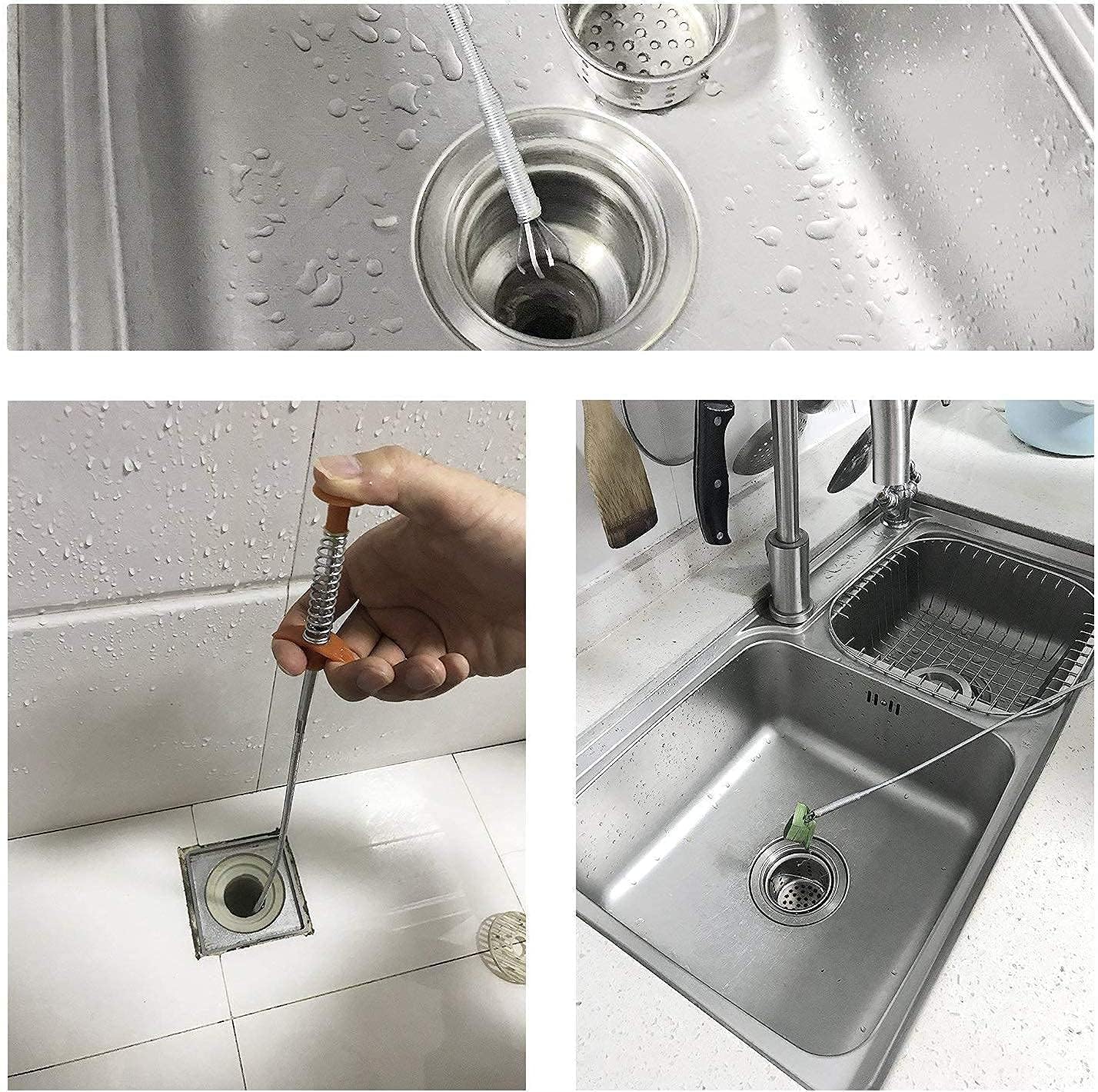 FlexiClean Sink Clean Steel Pipe-  360 degree movement- .g