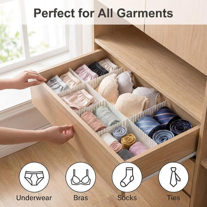 Drawer Organizer Dividers – Customizable Storage Grid for Clothes & Wardrobe: g