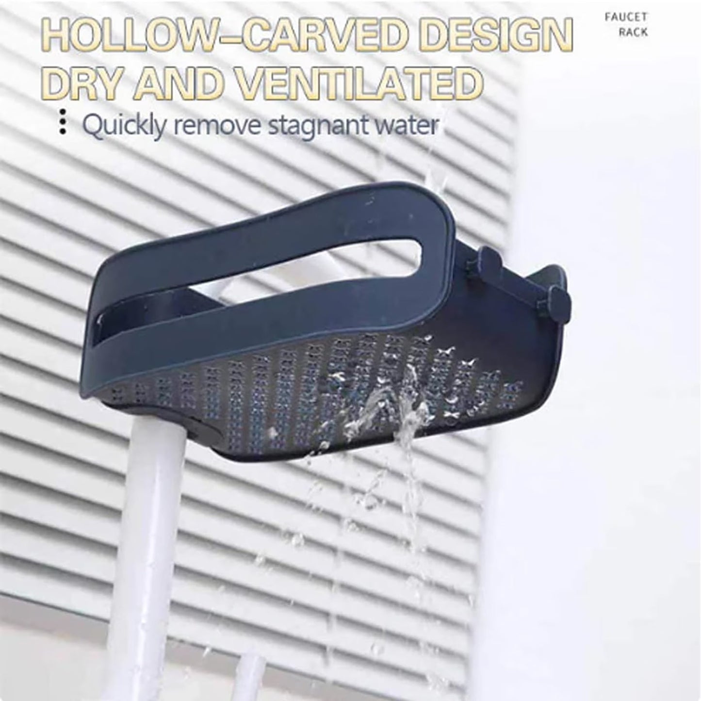 Multipurpose Faucet Rack – Sink Organizer for Dish Cloth, Sponge & Kitchen Accessories; g