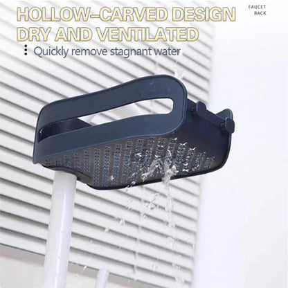 Multipurpose Faucet Rack – Sink Organizer for Dish Cloth, Sponge & Kitchen Accessories; g