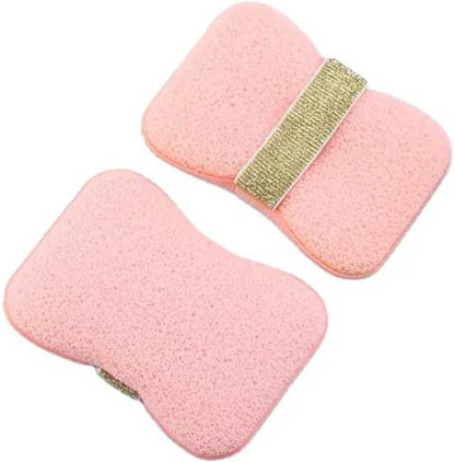 Bath Sponge Loofah – Exfoliating Body Scrubber with Soap Holder & Hand Strap for Smooth Skin: g