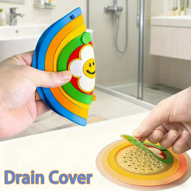 Premium 2-in-1 Silicone Drain Cover – Hair Catcher, Stopper & Odor/Insect Blocker for Bathroom & Kitchen: g