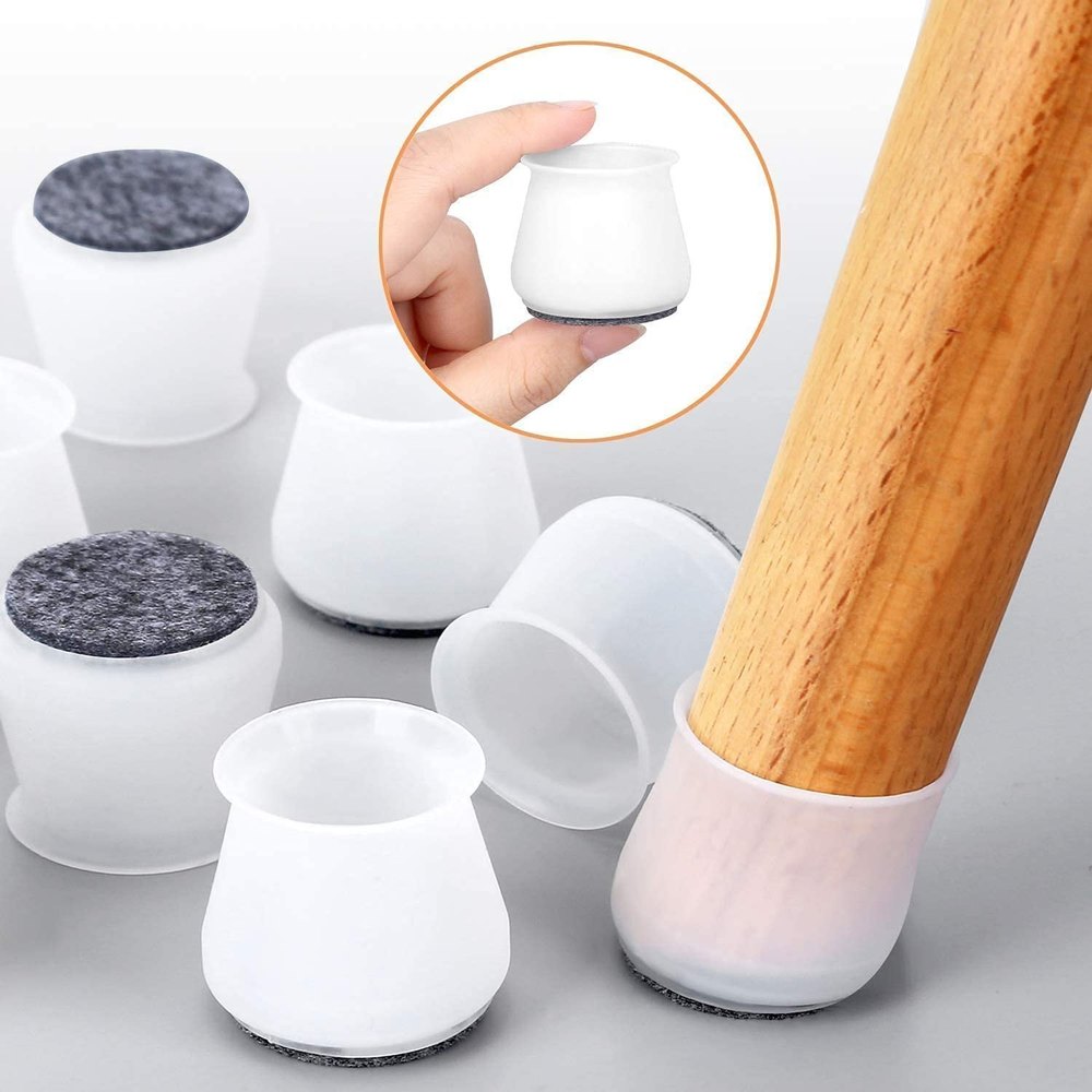 Furniture Leg Caps- Easy movement & No more floor scratches.g