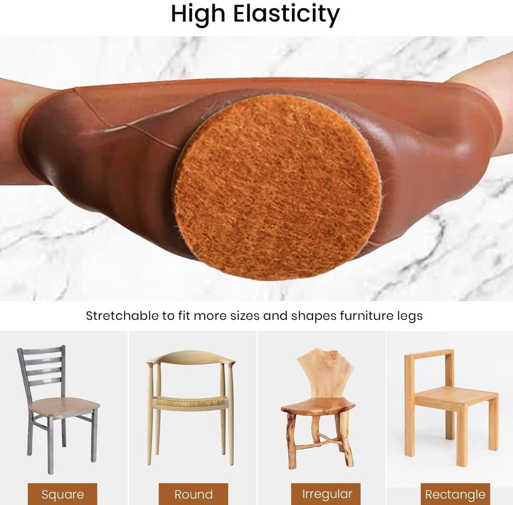 Leg Caps for Furniture- Easy movement & No more floor scratches.f