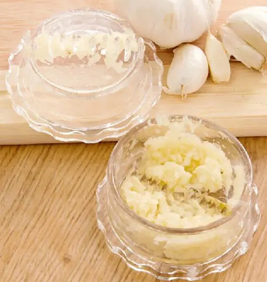 Twist & Crush, Mess-Free Garlic Crusher – Easy Twist Garlic Press Tool Set: g