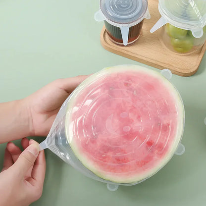 Multipurpose Silicone Lid - Reusable & Microwave Safe(pack of 6 lids) 🔥