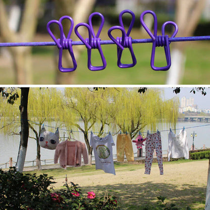Drying Rope (Buy 1 Get Free) -with attached hooks & 12 clips