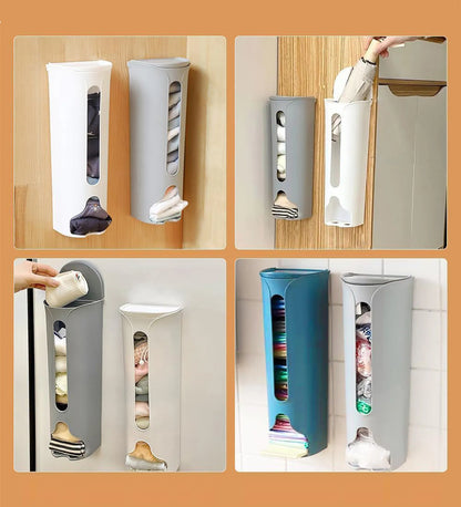 Wall Mounted Storage Box Organizer – Multi-Purpose Underwear, Socks & Garbage Bag Holder - Space Saving Kitchen & Cabinet Container: f
